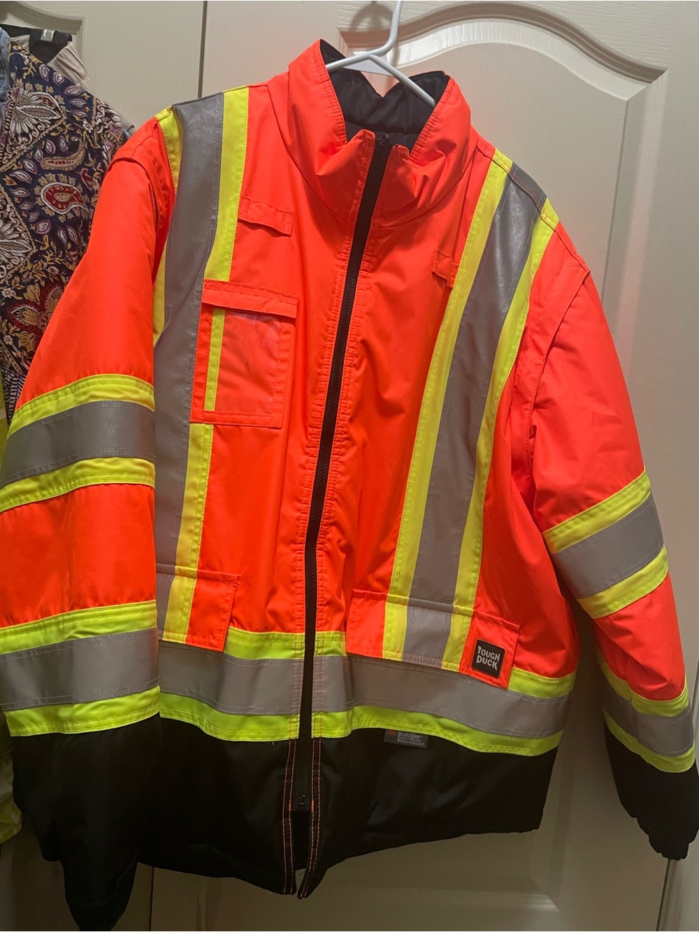 Tough duck winter safety jacket